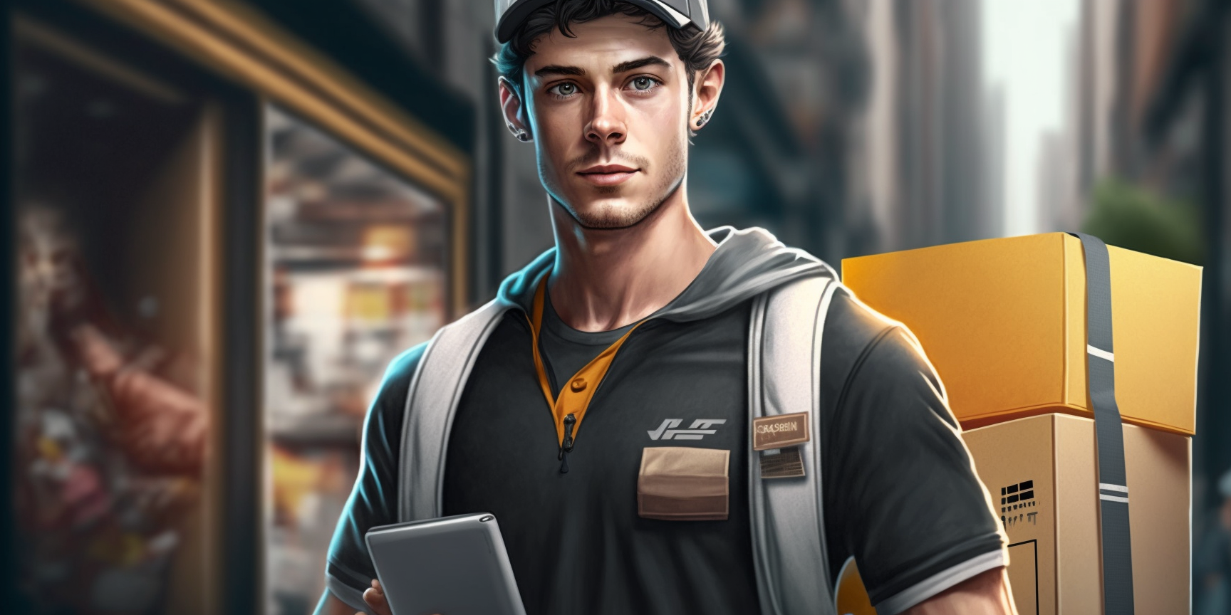 Portrait_of_a_delivery_man_in_front_of_a_clothing_store